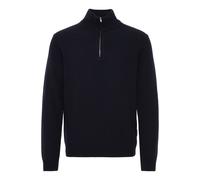 Troyer CASUAL FRIDAY "Troyer CFKARL halfzip lambswool knit", Herren, Gr. XL, blau (schwarz navy), Feinstrick, Obermaterial: 80% Wolle WO. 20% Polyamid PA., unifarben, normal, Pullover Troyer (67065215