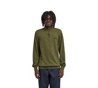 Troyer ELEMENT "Icon Embroidery", Herren, Gr. S, grün (bronze heather), Obermaterial: 50% Baumwolle, 50% Polyester., Pullover Troyer (90847014-S) bronze heather