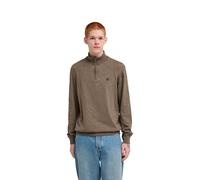 Troyer ELEMENT "Icon Embroidery", Herren, Gr. XL, braun (sepia heather), Obermaterial: 50% Baumwolle, 50% Polyester., Pullover Troyer (35075715-XL) sepia heather