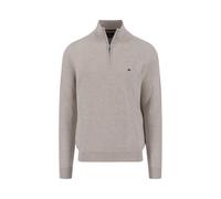 Fynch-Hatton Casual Fit Troyer weiss, Einfarbig