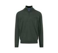 Fynch-Hatton Casual Fit Troyer grün, Einfarbig