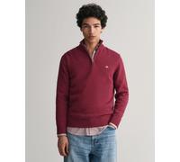 Troyer GANT "CASUAL COTTON HALF ZIP", Herren, Gr. XL, rot (plumped rot), Strick, Obermaterial: 100% Baumwolle, regular fit hüftlang, hoch geschlossener Ausschnitt, elastischer Bund, Pullover Troyer, m