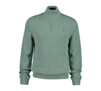 Troyer GANT "CASUAL COTTON HALF ZIP", Herren, Gr. XXL, surplus mint, Obermaterial: 100% Baumwolle, regular fit hüftlang, hoch geschlossener Ausschnitt, elastischer Bund, Pullover Troyer, mit grafische