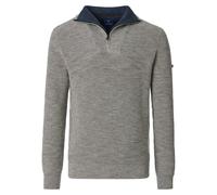 Redmond Regular Fit Troyer grau, Einfarbig