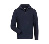 Feldtmann Unisex Troyer Pullover Hummel - Original Hamburger Troyer mit 50% Wolle in Marine Größe S