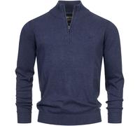 Troyer INDICODE "Lillamos", Herren, Gr. S, blau (navy mix), Strick, Obermaterial: 80% Baumwolle, 20% Polyamid, unifarben, normal, ohne Ausschnitt, Pullover (49700357-S) navy mix