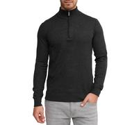 Troyer INDICODE "Lillamos", Herren, Gr. S, grau (charcoal mix), Strick, Obermaterial: 80% Baumwolle, 20% Polyamid, unifarben, normal, ohne Ausschnitt, Pullover (99861330-S) charcoal mix