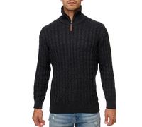 Indicode Regular Fit Pullover dunkelgrau, Einfarbig