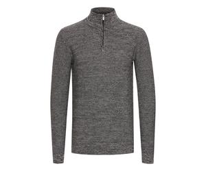 Troyer INDICODE "Stricktroyer IDJador", Herren, Gr. L, grau (charcoal), Web, Obermaterial: 90% Baumwolle CO. 10% Polyamid PA., meliert, Basic, normal, Pullover Troyer (34342301-L) charcoal