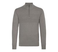 Indicode Erno Herren Strickpullover Troyer Feinstrick Pullover, Größe:L, Farbe:Grey Mix (914)