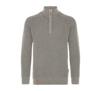 Troyer INDICODE "Troyer IDRocklyn", Herren, Gr. XXL, grau (iron), Obermaterial: 100% Baumwolle CO., Pullover Troyer (68121765-XXL) iron