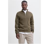 Jack & Jones Milano Stitch Halbzippullover L Stone Gray / Melange