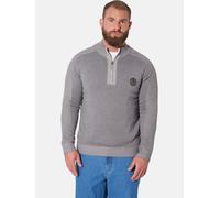 Troyer JAN VANDERSTORM "Pullover BENJAS", Herren, Gr. 4XL, grau (grau melange), Obermaterial: 50% Baumwolle CO. 50% Polyacryl PAN., Pullover Troyer (57622555-4XL) grau melange