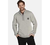 Troyer JAN VANDERSTORM "Pullover BENJAS", Herren, Gr. XXXL, beige (beige melange), Obermaterial: 50% Baumwolle CO. 50% Polyacryl PAN., unifarben, normal, ohne Ausschnitt, Pullover Troyer (52977316-XXX