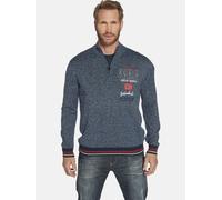Troyer JAN VANDERSTORM "Pullover CAJETAN", Herren, Gr. L, blau (dunkelblau melange), Obermaterial: 50% Baumwolle CO. 50% Polyacryl PAN., unifarben, normal, ohne Ausschnitt, Pullover Troyer (47186727-L