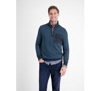 Troyer LERROS, Herren, Gr. L, classic navy, Web, Obermaterial: 100% Baumwolle, unifarben, normal hüftbedeckend, Rundhals, Bündchen, Pullover Troyer, in Struktur-Strick-Optik (65531720-L)