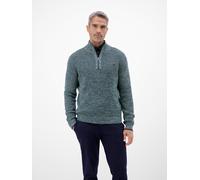 Troyer LERROS, Herren, Gr. M, classic navy, Strick, Obermaterial: 100% Baumwolle, unifarben, regular fit normal, ohne Ausschnitt, Rippbündchen, Pullover, mit Logo Stickerei (20873646-M) classic navy