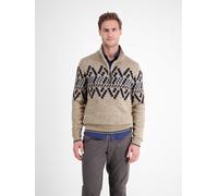 LERROS Herren-Troyer mit Norwegermuster - Tender Beige Melange XL