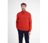 Lerros Strickpullover mit Troyer-Kragen in Rot, Größe XL