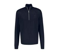 Troyer LERROS "LERROS Schurwoll-Stricktroyer mit Kaschmiranteil", Herren, Gr. XL, blau (classic navy), 88% Schurwolle, 12% Kaschmir, ohne Ausschnitt, Pullover Troyer (99327300-XL) classic navy