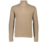 Troyer LINDBERGH, Herren, Gr. L, grau (dk stone), Strick, Obermaterial: 80% Baumwolle, 20% Polyester, Pullover Troyer (72777101-L)