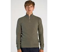 Troyer LINDBERGH "Troyer Relaxed Fit", Herren, Gr. 3XL, army, Obermaterial: 60% Baumwolle, 40% Polyester, unifarben, hoch geschlossener Ausschnitt, Pullover Troyer (18215607-XXXL) army