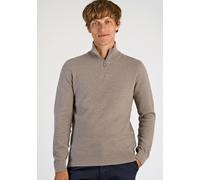 Troyer LINDBERGH "Troyer Relaxed Fit", Herren, Gr. 3XL, beige (dk sand), Obermaterial: 60% Baumwolle, 40% Polyester, unifarben, hoch geschlossener Ausschnitt, Pullover Troyer (77328943-XXXL) dk sand