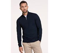 Troyer LINDBERGH "Troyer Relaxed Fit", Herren, Gr. M, blau (navy), Obermaterial: 80% Viskose, 20% Nylon, hoch geschlossener Ausschnitt, Pullover Troyer (64880023-M) navy