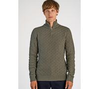 Troyer LINDBERGH "Troyer Relaxed Fit", Herren, Gr. XL, army, Obermaterial: 60% Baumwolle, 40% Polyester, unifarben, Pullover Troyer (98534857-XL) army