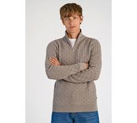 Troyer LINDBERGH "Troyer Relaxed Fit", Herren, Gr. XL, dk sand, Obermaterial: 60% Baumwolle, 40% Polyester, unifarben, Pullover Troyer (37547055-XL) dk sand