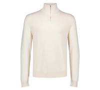 Troyer LINDBERGH "Troyer Slim Fit", Herren, Gr. L, sanftes weiß, Obermaterial: 80% Viskose, 20% Nylon, hoch geschlossener Ausschnitt, Pullover Troyer (33042533-L) sanftes weiß