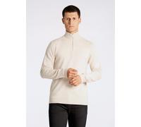 Troyer LINDBERGH "Troyer Slim Fit", Herren, Gr. L, weiß (sanftes weiß mel), Obermaterial: 80% Viskose, 20% Nylon, hoch geschlossener Ausschnitt, Pullover Troyer (52330538-L) sanftes weiß mel