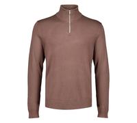 Troyer LINDBERGH "Troyer Slim Fit", Herren, Gr. M, dk beige, Obermaterial: 80% Viskose, 20% Nylon, hoch geschlossener Ausschnitt, Pullover Troyer (18721968-M) dk beige