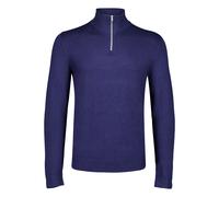 Troyer LINDBERGH "Troyer Slim Fit", Herren, Gr. XXL, blau moon mix, Obermaterial: 80% Viskose, 20% Nylon, hoch geschlossener Ausschnitt, Pullover Troyer (32626236-XXL) blau moon mix