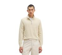 Troyer MARC O'POLO "aus Bio-Baumwoll-Piqué", Herren, Gr. 3XL, grau silk, Obermaterial: 100% Baumwolle, unifarben, Pullover Troyer (14581819-XXXL) grau silk