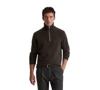 Troyer MARC O'POLO "aus feiner Chenille", Herren, Gr. L, chocolate braun, Obermaterial: 74% Baumwolle, 21% Schurwolle, 5% Polyamid, unifarben, Pullover Troyer (86474030-L) chocolate braun