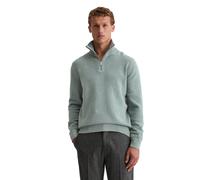 Troyer MARC O'POLO "aus feiner Chenille", Herren, Gr. XL, cracked ice, Obermaterial: 74% Baumwolle, 21% Schurwolle, 5% Polyamid, unifarben, Pullover Troyer (92113129-XL) cracked ice