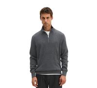 Marc O'Polo Regular Fit Troyer aus Baumwoll-Schurwoll-Mix in Graphit, Größe S