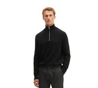 Troyer MARC O'POLO "aus weichem Bio-Baumwoll-Schurwoll-Mix", Herren, Gr. XL, schwarz, Obermaterial: 54% Baumwolle, 29% Schurwolle, 17% Polyamid, unifarben, Pullover Troyer (35368637-XL) schwarz