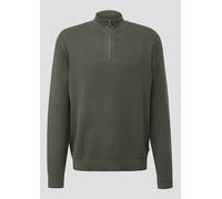 Troyer mit feiner Rippstruktur aus Baumwollmix XS Grün 2171783.7981.XS