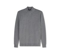 OLYMP Casual Regular Fit Troyer silbergrau, Einfarbig