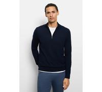 Troyer OLYMP "OLYMP Casual Strick", Herren, Gr. XXL, marine, 100% Schurwolle, Pullover Troyer (49070527-XXL) marine