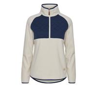 OXMO OXMalita Damen Fleecejacke Sweatjacke Jacke mit Stehkragen, Größe:XL, Farbe:Oatmeal (130401)