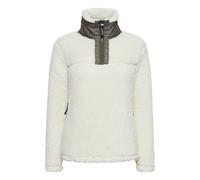 OXMO Elina Troyer Sweatshirt Herren Pullover Sweater mit Teddy Fell mit Stehkragen, Größe:XL, Farbe:Cloud Dancer (114201)