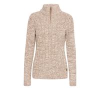 Troyer OXMO "Troyer OXPHEPE", Damen, Gr. S, beige (dune), Grobstrick, Obermaterial: 100% Baumwolle CO., meliert, normal, ohne Ausschnitt, Langarm, Pullover (77904016-S) dune