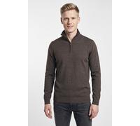 Troyer PETROL INDUSTRIES, Herren, Gr. XL (42), braun (cedar braun), Strick, Obermaterial: 50% Baumwolle, 50% Polyacryl, regular fit hüftbedeckend, ohne Ausschnitt, Rippbündchen, Pullover Troyer, Baumw
