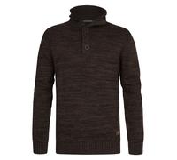 Troyer PETROL INDUSTRIES, Herren, Gr. XL (42), cedar braun, Strick, Obermaterial: 100% Baumwolle, regular fit normal, Bündchen, Pullover Troyer, Kragen mit Reiß- und Knopfverschluss (89922948-XL) ceda