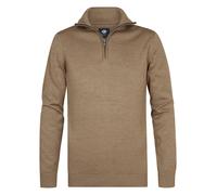 Troyer PETROL INDUSTRIES, Herren, Gr. XL (42), oak, Strick, Obermaterial: 50% Baumwolle, 50% Polyacryl, regular fit hüftbedeckend, ohne Ausschnitt, Rippbündchen, Pullover Troyer, Baumwollmix (30531742