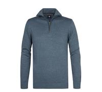 Troyer PETROL INDUSTRIES, Herren, Gr. XL (42), storm blau, Strick, Obermaterial: 50% Baumwolle, 50% Polyacryl, regular fit hüftbedeckend, ohne Ausschnitt, Rippbündchen, Pullover Troyer, Baumwollmix (5