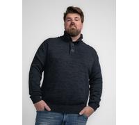 Troyer PETROL INDUSTRIES "Men Knitwear Collar", Herren, Gr. 5XL, blau (sky captain), Strick, Obermaterial: 87% Baumwolle, 13% Polyester, regular fit, Pullover Troyer (43937436-5XL) sky captain